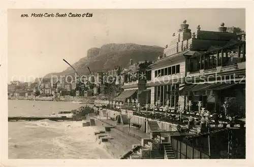AK / Ansichtskarte Monte Carlo Beach Casino d Ete Monte Carlo