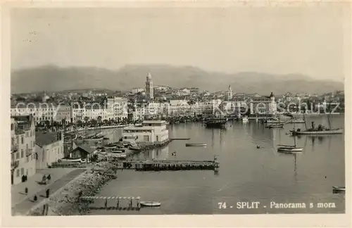 AK / Ansichtskarte Split_Spalato Panorama s mora Split_Spalato