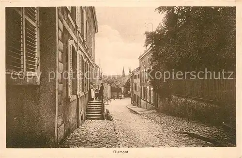 AK / Ansichtskarte Blamont_Doubs Strassenpartie Blamont_Doubs