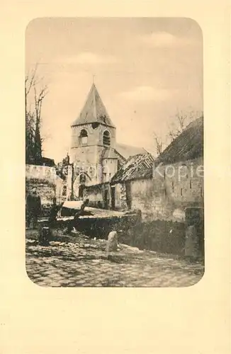 AK / Ansichtskarte Souchez Kirche im Weltkrieg 1914 16 Westfront Souchez