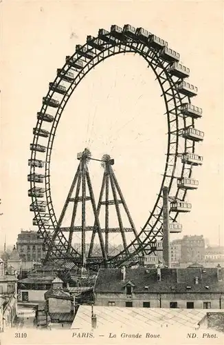 AK / Ansichtskarte Paris La Grande Roue Paris