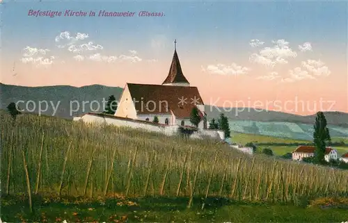AK / Ansichtskarte Hunaweier_Hunawihr Kirche Hunaweier Hunawihr