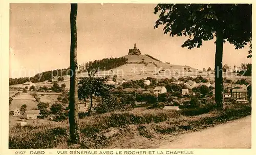 AK / Ansichtskarte Dabo_Moselle Avec le Rocher et Chapelle Dabo_Moselle