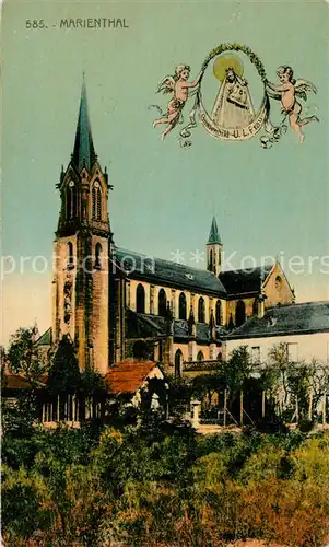 AK / Ansichtskarte Marienthal_Elsass Kirche Marienthal Elsass