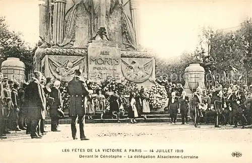AK / Ansichtskarte Paris Les Fetes de la Victoire 14. Juillet 1919 Paris