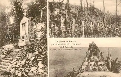 AK / Ansichtskarte Hartmannswillerkopf Vieil Armand Front d`Alsace Hartmannswillerkopf