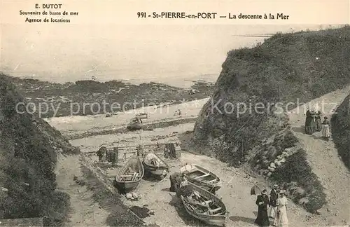 AK / Ansichtskarte Saint Pierre en Port La descente al la Mer Saint Pierre en Port