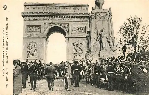 AK / Ansichtskarte Paris Fetes de la Victoire 14. Julliet 1919 Paris