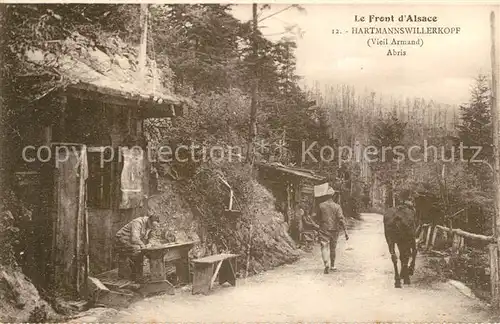 AK / Ansichtskarte Hartmannswillerkopf Le Front d`Alsace Vieil Armand Abris Hartmannswillerkopf