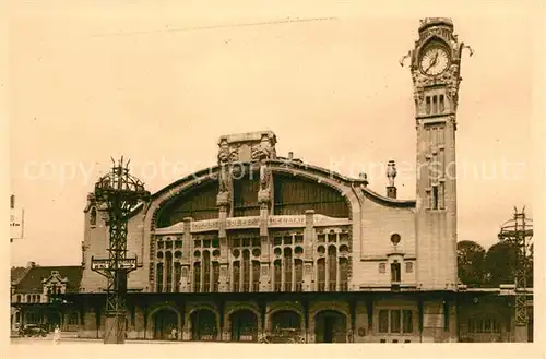 AK / Ansichtskarte Rouen La Gare Rue Verte Rouen