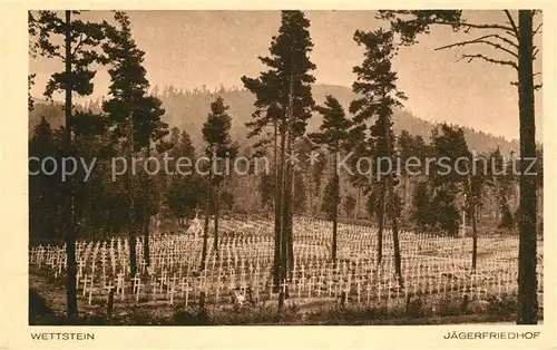 AK / Ansichtskarte Strasbourg_Alsace Wettstein J?gerfriedhof Strasbourg Alsace