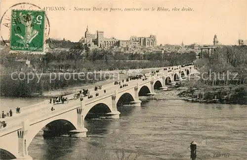 AK / Ansichtskarte Avignon_Vaucluse Nouveau Pont en pierre sur le Rhone Avignon Vaucluse