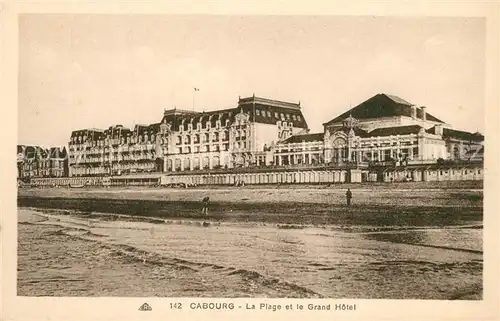 AK / Ansichtskarte Cabourg La Plage et Grand Hotel Cabourg