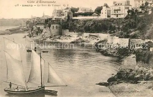 AK / Ansichtskarte Dinard_Ille_et_Vilaine_Bretagne La Baie du Prieure Voilier Dinard_Ille