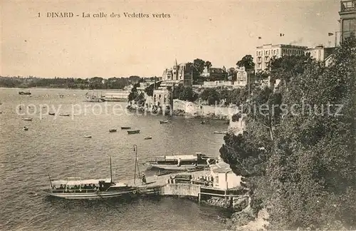 AK / Ansichtskarte Dinard_Ille_et_Vilaine_Bretagne Calle des Vedettes vertes Dinard_Ille