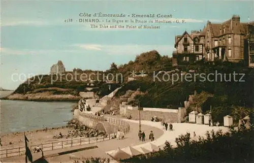AK / Ansichtskarte Dinard_Ille_et_Vilaine_Bretagne La Digue et Pointe du Moulinet Dinard_Ille