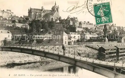 AK / Ansichtskarte Le_Mans_Sarthe Vue prise du Quai Ledru Rollin Le_Mans_Sarthe