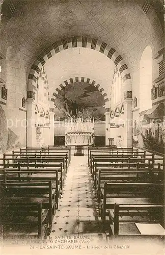 AK / Ansichtskarte La_Sainte_Baume Interieur de la Chapelle La_Sainte_Baume