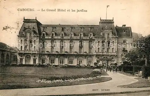 AK / Ansichtskarte Cabourg Grand Hotel et les jardins Cabourg