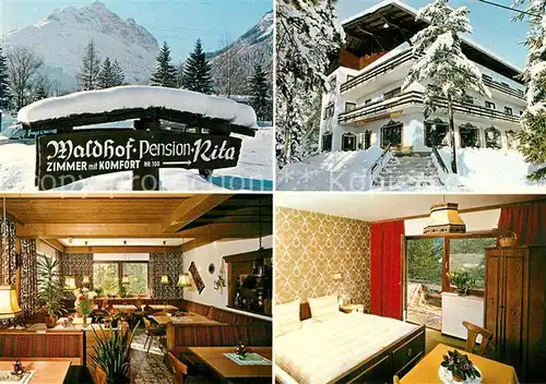 AK / Ansichtskarte Stanzach_Tirol Waldhof Pension Rita Winter Stanzach Tirol