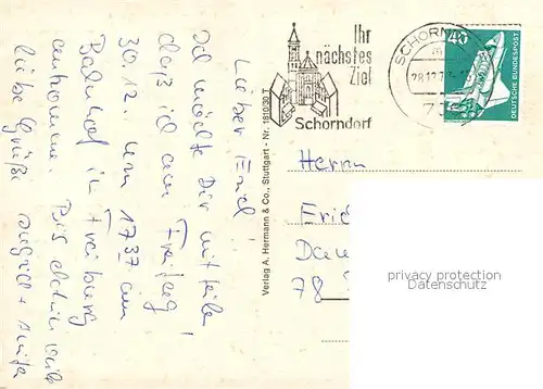 AK / Ansichtskarte Schorndorf_Wuerttemberg Geburtsstadt Gottlieb Daimler Brunnen Fachwerkhaeuser Schorndorf Wuerttemberg