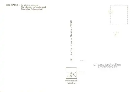 AK / Ansichtskarte Gafsa Roemisches Schwimmbad Gafsa