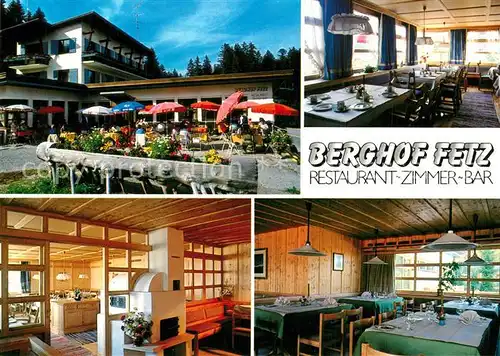 AK / Ansichtskarte Dornbirn_Vorarlberg Boedele Berghof Restaurant Fetz Dornbirn Vorarlberg