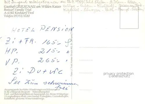 AK / Ansichtskarte Kirchdorf_Tirol Gasthof Griesenau  Kirchdorf Tirol