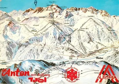 AK / Ansichtskarte St_Anton_Arlberg Pistenkarte St_Anton_Arlberg