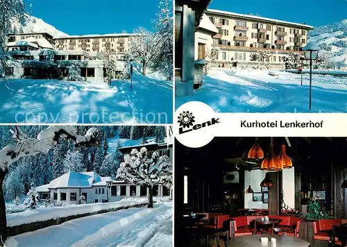 AK / Ansichtskarte Lenk_Simmental Kurhotel Lenkerhof Kurzentrum Winter Lenk Simmental