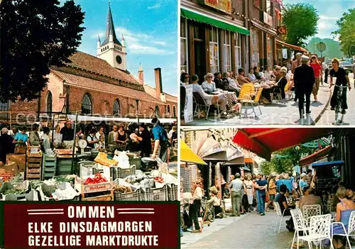 AK / Ansichtskarte Ommen_Overijssel Elke Dinsdagmorgen Gezellige Marktdrukte Ommen Overijssel