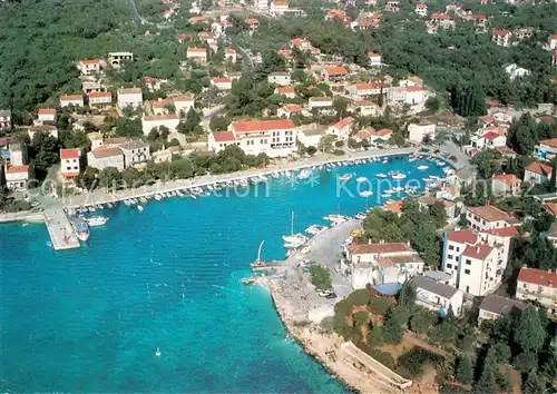 AK / Ansichtskarte Malinska_Krk Hafen Fliegeraufnahme Malinska Krk