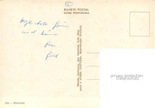 AK / Ansichtskarte Guinea Bissau Folclore Guinea Bissau