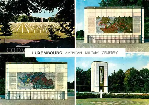 AK / Ansichtskarte Luxembourg_Luxemburg American Military Cemetery Soldatenfriedhof Luxembourg Luxemburg
