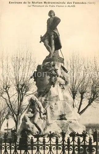 AK / Ansichtskarte Fumades_Garde Monument Poete Frorian a Alais 