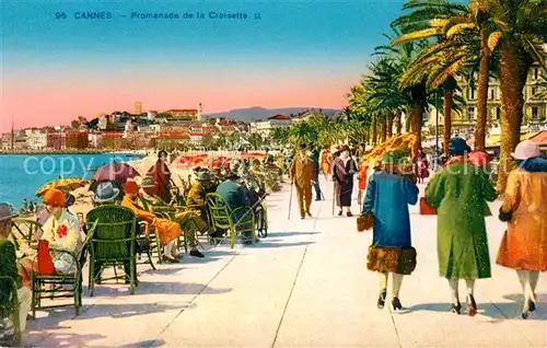 AK / Ansichtskarte Cannes_Alpes Maritimes Promenade de la Croisette Cannes Alpes Maritimes