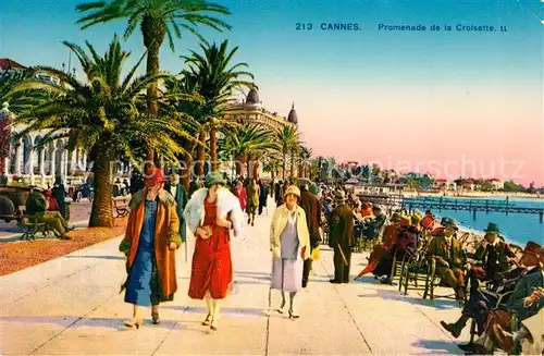 AK / Ansichtskarte Cannes_Alpes Maritimes Promenade de la Croisette Cannes Alpes Maritimes