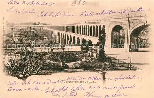 AK / Ansichtskarte Montpellier_Herault Aqueduc Montpellier Herault