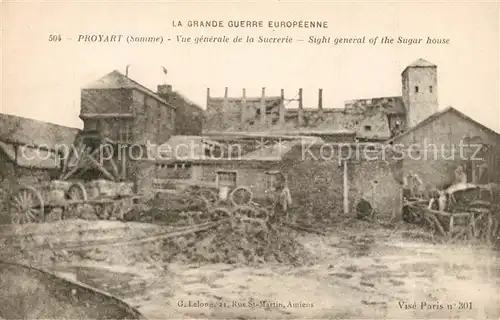 AK / Ansichtskarte Proyart Grand Guerre 1914 1916 Sucrerie  Proyart