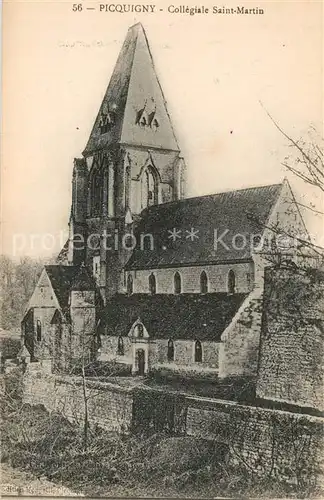 AK / Ansichtskarte Picquigny Collegiale Saint Martin Picquigny