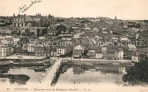 AK / Ansichtskarte Poitiers_Vienne Panorama pris du Boulevard Aboville Poitiers Vienne