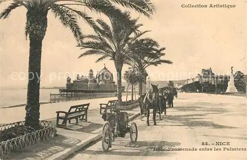 AK / Ansichtskarte Nice_Alpes_Maritimes Promenade entre les Plamiers Nice_Alpes_Maritimes