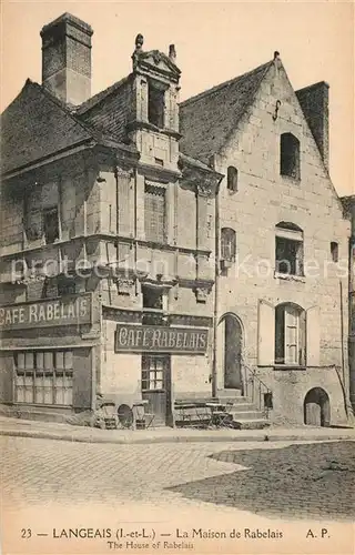 AK / Ansichtskarte Langeais La Maison de Rabelais Langeais