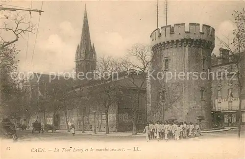 AK / Ansichtskarte Caen Tour Leroy et le march? couvert Caen
