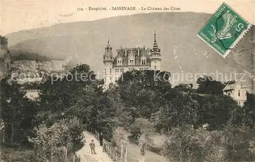 AK / Ansichtskarte Sassenage Dauphine Chateau des Cotes Sassenage