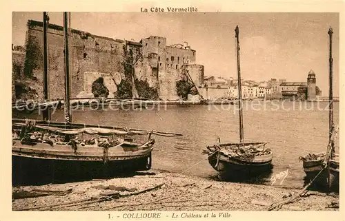 AK / Ansichtskarte Collioure Chateau et la Ville  Collioure