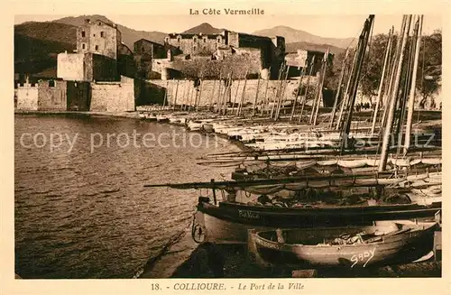 AK / Ansichtskarte Collioure La Cote Vermeille Hafen Collioure