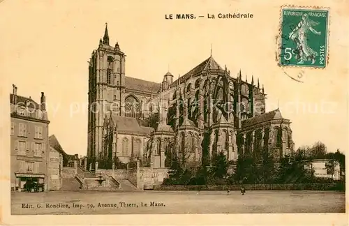 AK / Ansichtskarte Le_Mans_Sarthe La Cathedrale Le_Mans_Sarthe