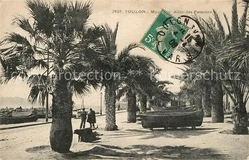 AK / Ansichtskarte Toulon_Var Mourillon Allee des Palmiers Toulon_Var