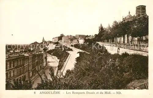 AK / Ansichtskarte Angouleme Les Remparts Desaix et du Midi Angouleme